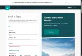 WestJet coupon verification screenshot