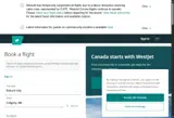WestJet coupon verification screenshot