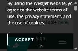 Verification screenshot for 20% Off Storewide at WestJet — 50d ago