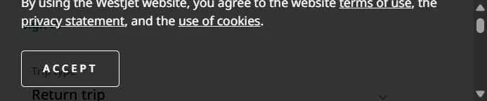 Verification screenshot for 20% Off Storewide at WestJet - 32d ago