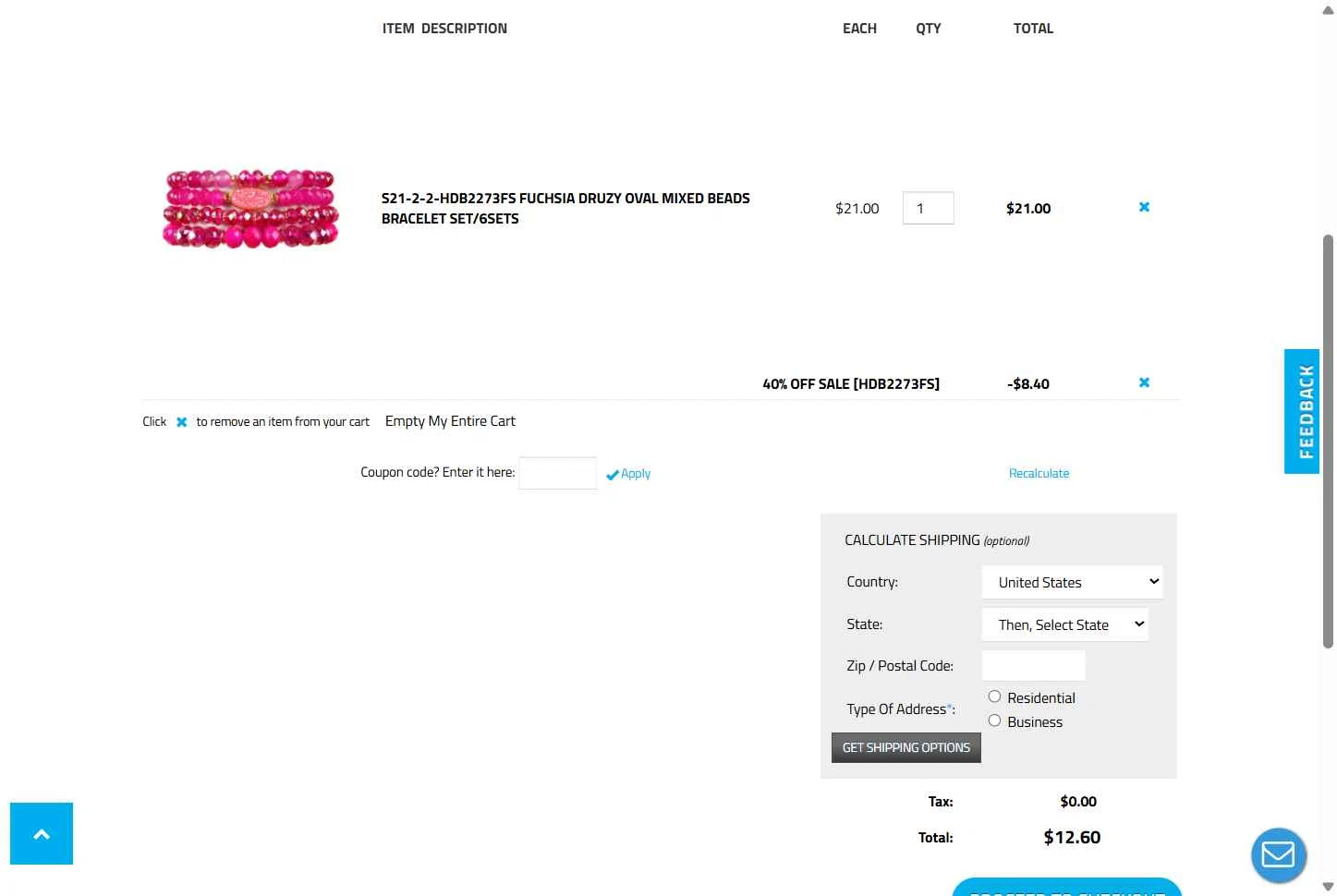 Wholesale Fashion Square checkout page showing Wholesale Fashion Square promo code box | Screenshot taken by SimplyCodes community member on Sep 8, 2025