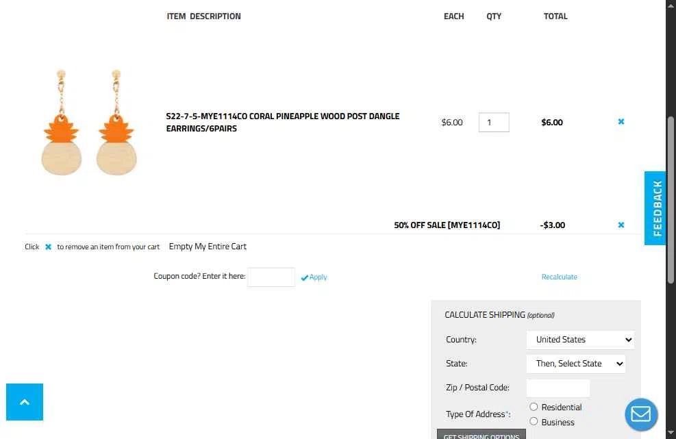 Wholesale Fashion Square checkout page showing Wholesale Fashion Square promo code box | Screenshot taken by SimplyCodes community member on May 5, 2025