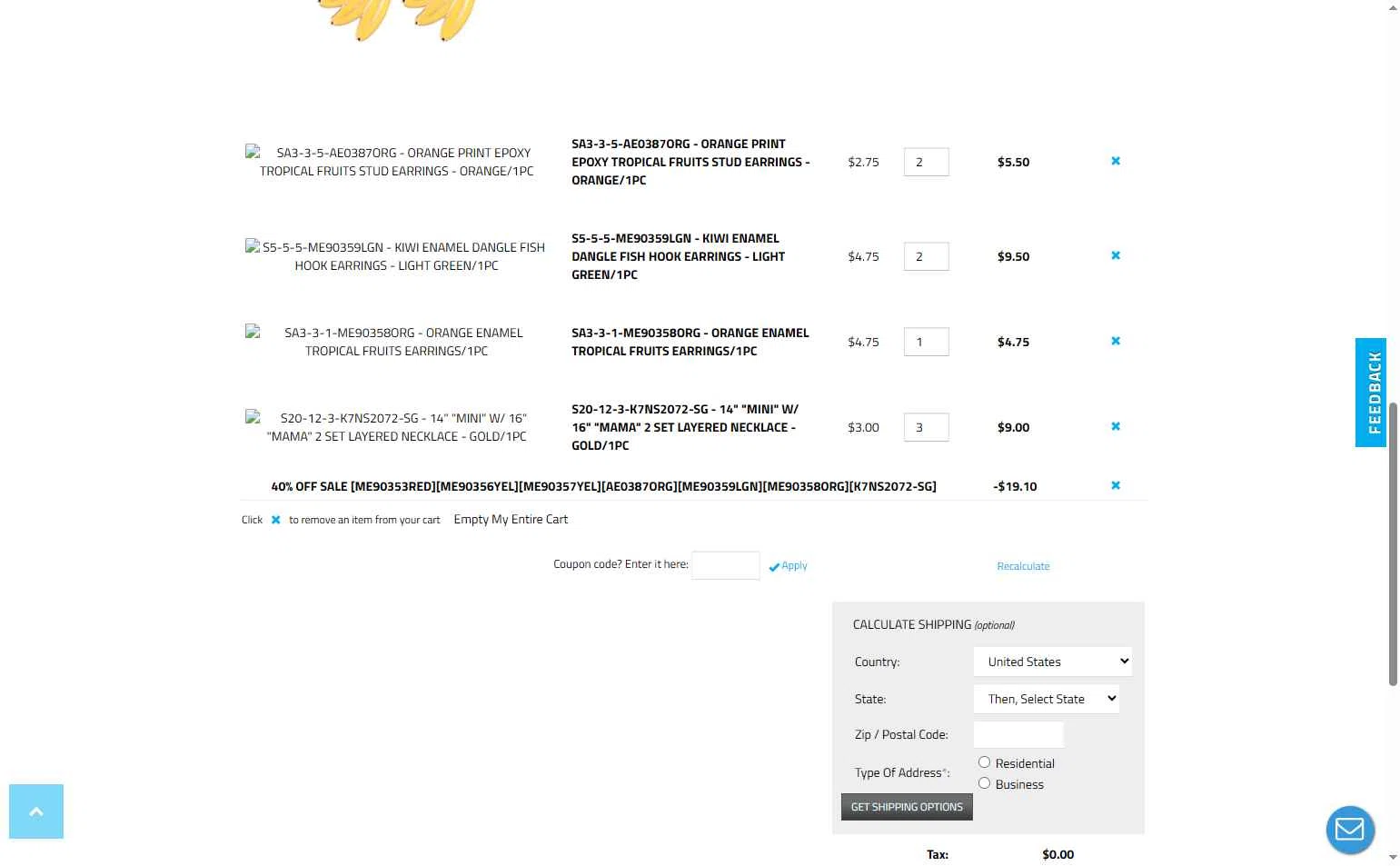 Wholesale Fashion Square checkout page showing Wholesale Fashion Square promo code box | Screenshot taken by SimplyCodes community member on Jun 30, 2025