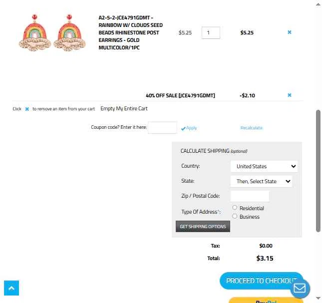 Wholesale Fashion Square checkout page showing Wholesale Fashion Square promo code box | Screenshot taken by SimplyCodes community member on Jun 1, 2025