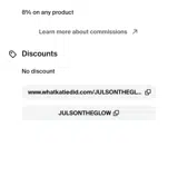 JULSONTHEGLOW coupon verification screenshot