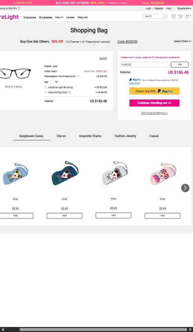 WhereLight checkout page showing WhereLight promo code box | Screenshot taken by SimplyCodes community member on Sep 7, 2025