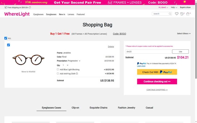WhereLight checkout page showing WhereLight promo code box | Screenshot taken by SimplyCodes community member on Aug 4, 2025