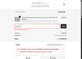 White Diamonds Utah coupon verification screenshot