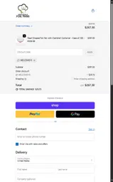 WELCOME10 coupon verification screenshot