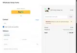 Wholesale Hemp Farms coupon verification screenshot