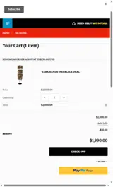 MEGADISCOUNT coupon verification screenshot