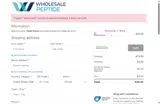 Wholesale Peptide coupon verification screenshot
