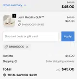SIMBYDOOD coupon verification screenshot
