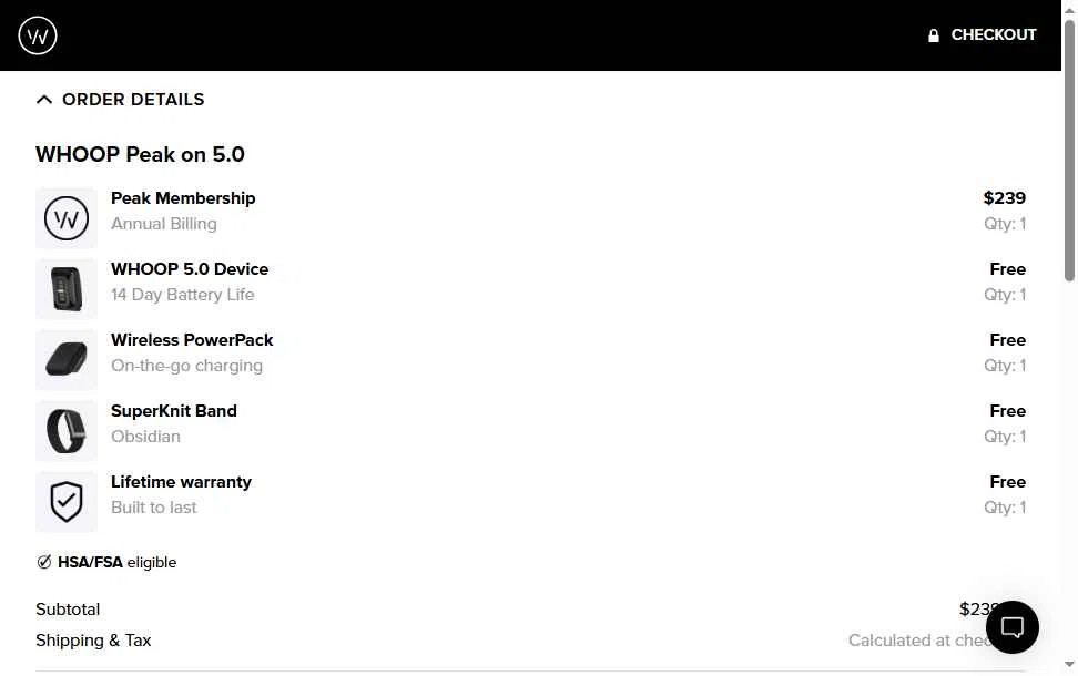 Verification screenshot for 1 Month Free on Membership (members Only) at Whoop — 18d ago