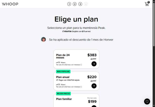 Whoop checkout page showing Whoop discount code box | Screenshot taken by SimplyCodes community member on Sep 30, 2025