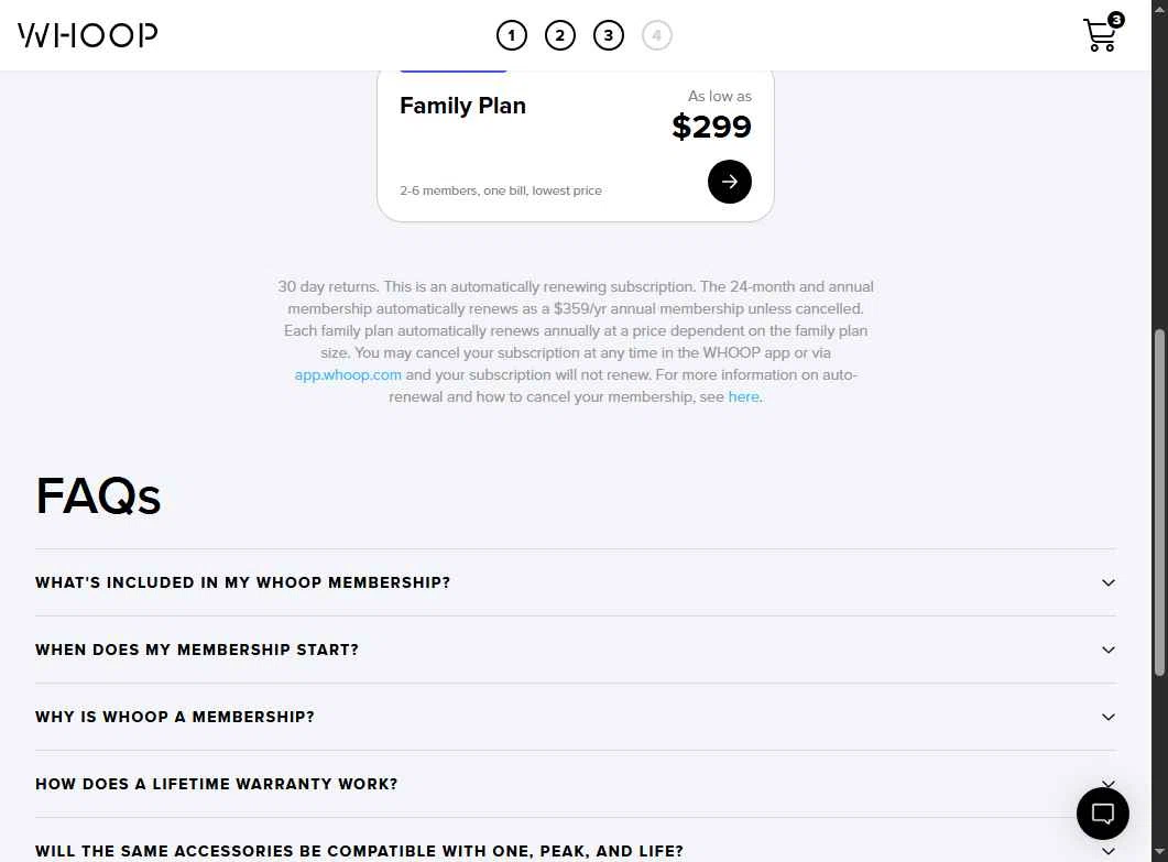 Whoop checkout page showing Whoop discount code box | Screenshot taken by SimplyCodes community member on Feb 15, 2026