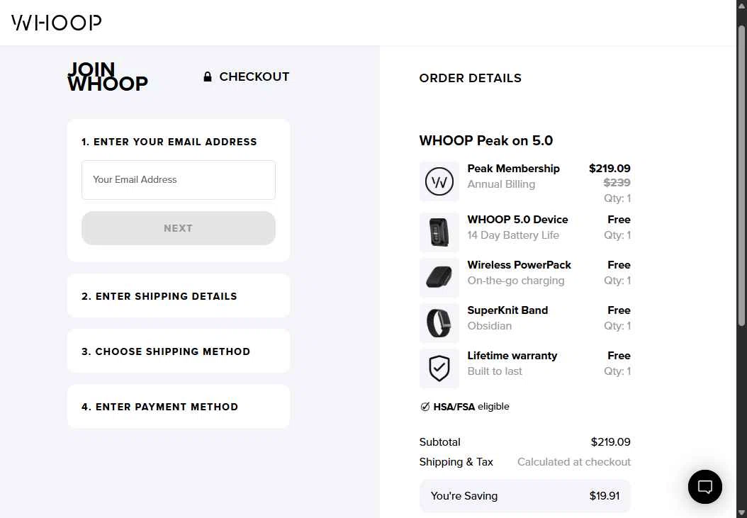 Verification screenshot for Save Money Your Subscriptions at Whoop — 50d ago