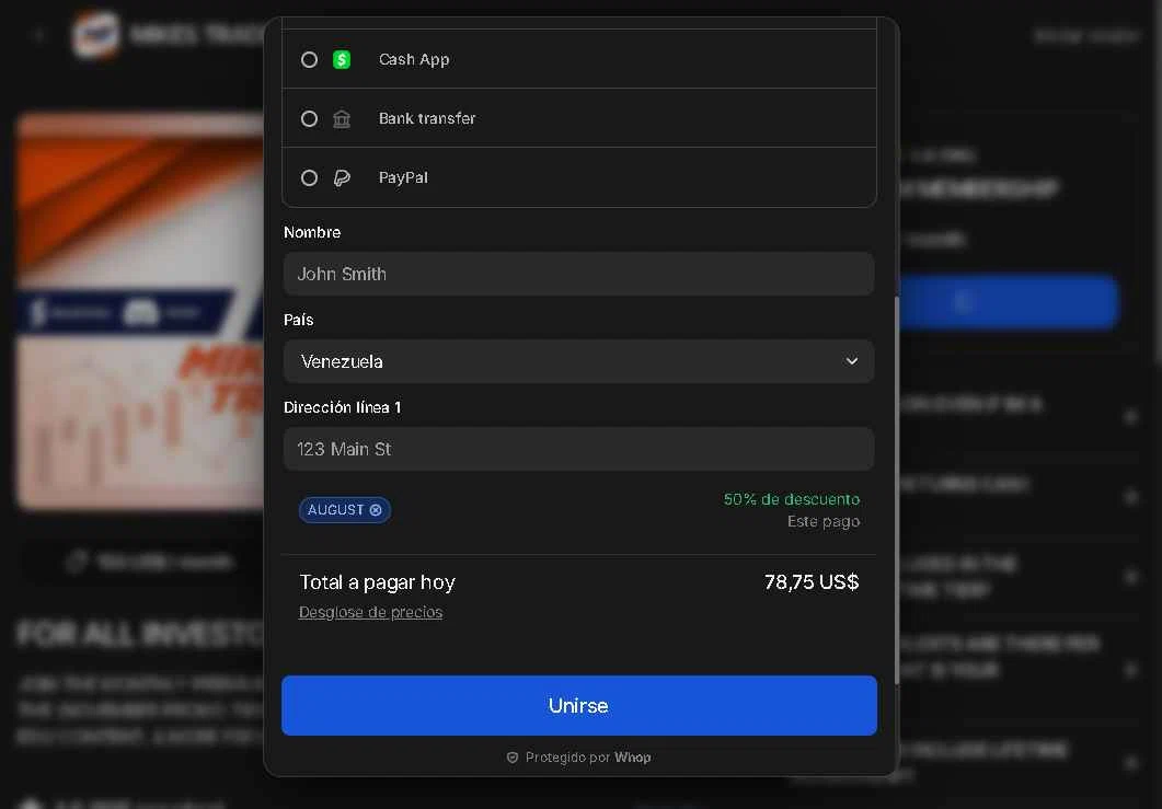 Whop checkout page showing Whop promo code box | Screenshot taken by SimplyCodes community member on Jan 27, 2026