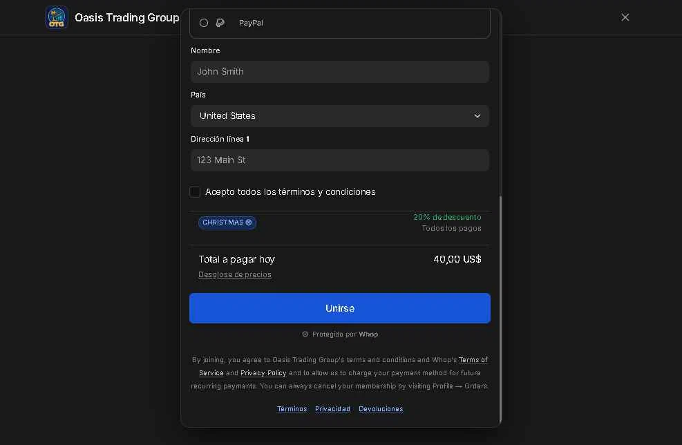Whop checkout page showing Whop promo code box | Screenshot taken by SimplyCodes community member on Feb 4, 2026