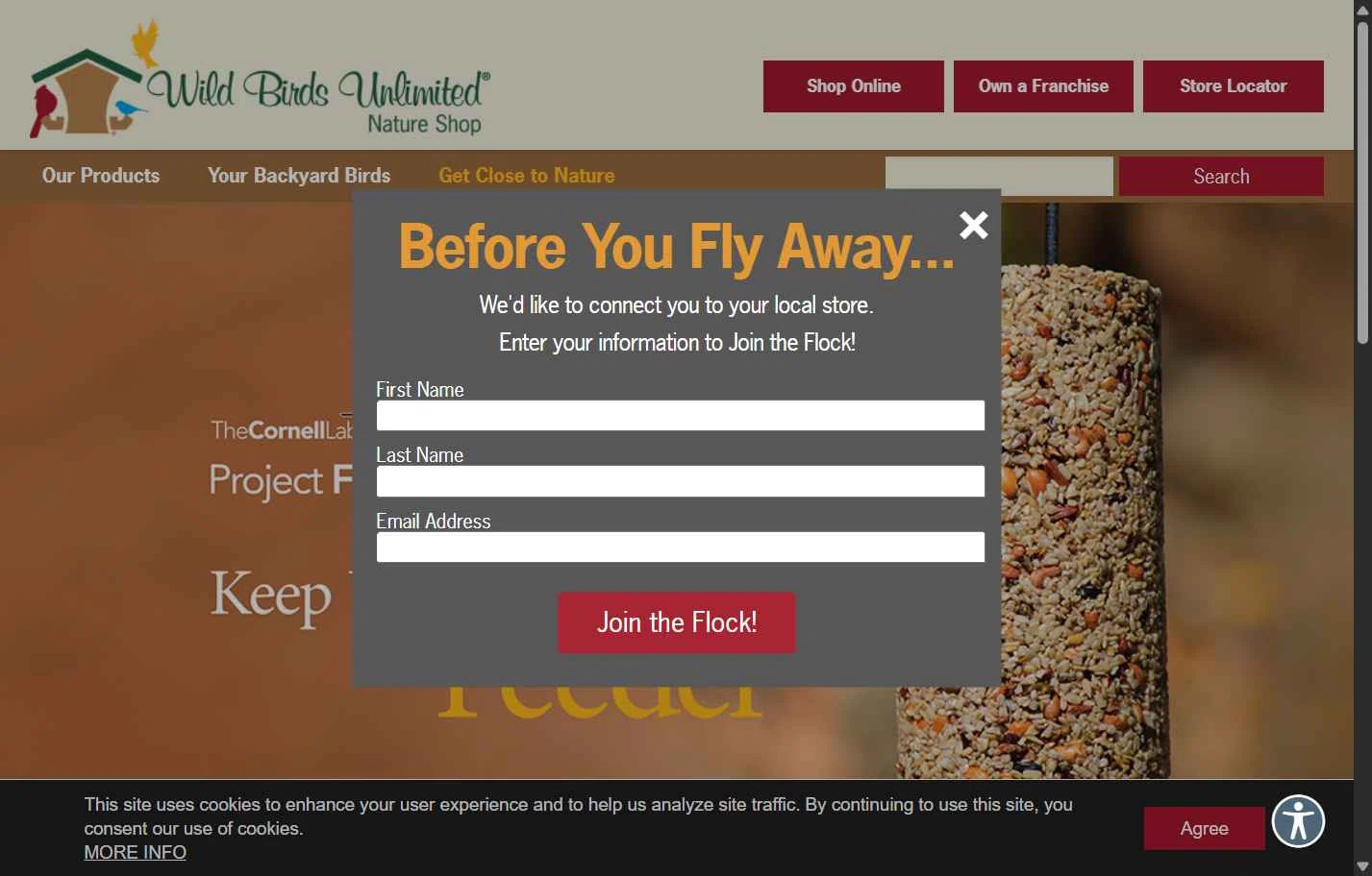 Wild Birds Unlimited checkout page showing Wild Birds Unlimited promo code box | Screenshot taken by SimplyCodes community member on Jan 30, 2026