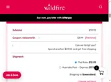 welcome10 coupon verification screenshot