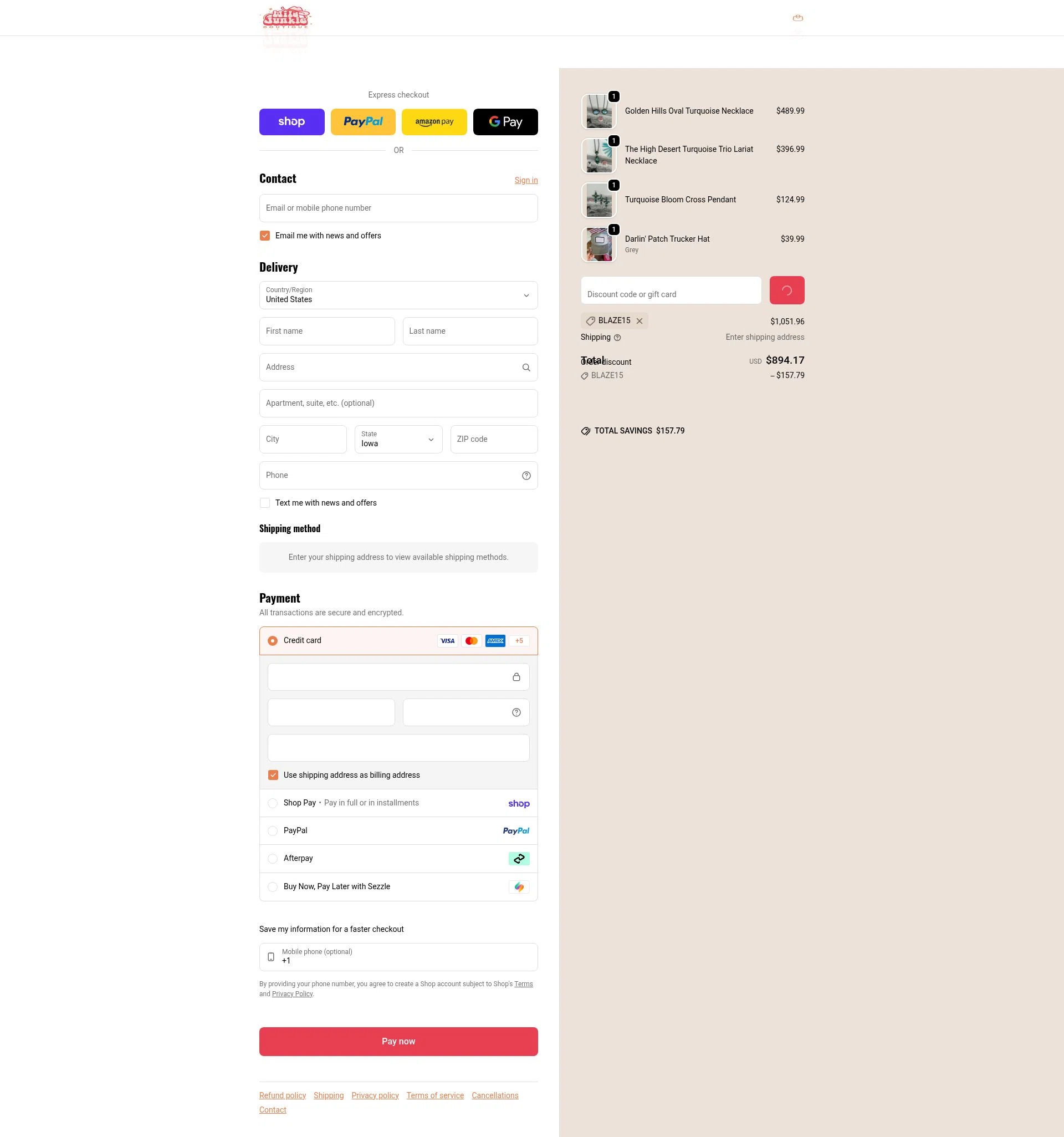 Wild Junkie checkout page showing Wild Junkie promo code box | Screenshot taken by SimplyCodes community member on Feb 17, 2026