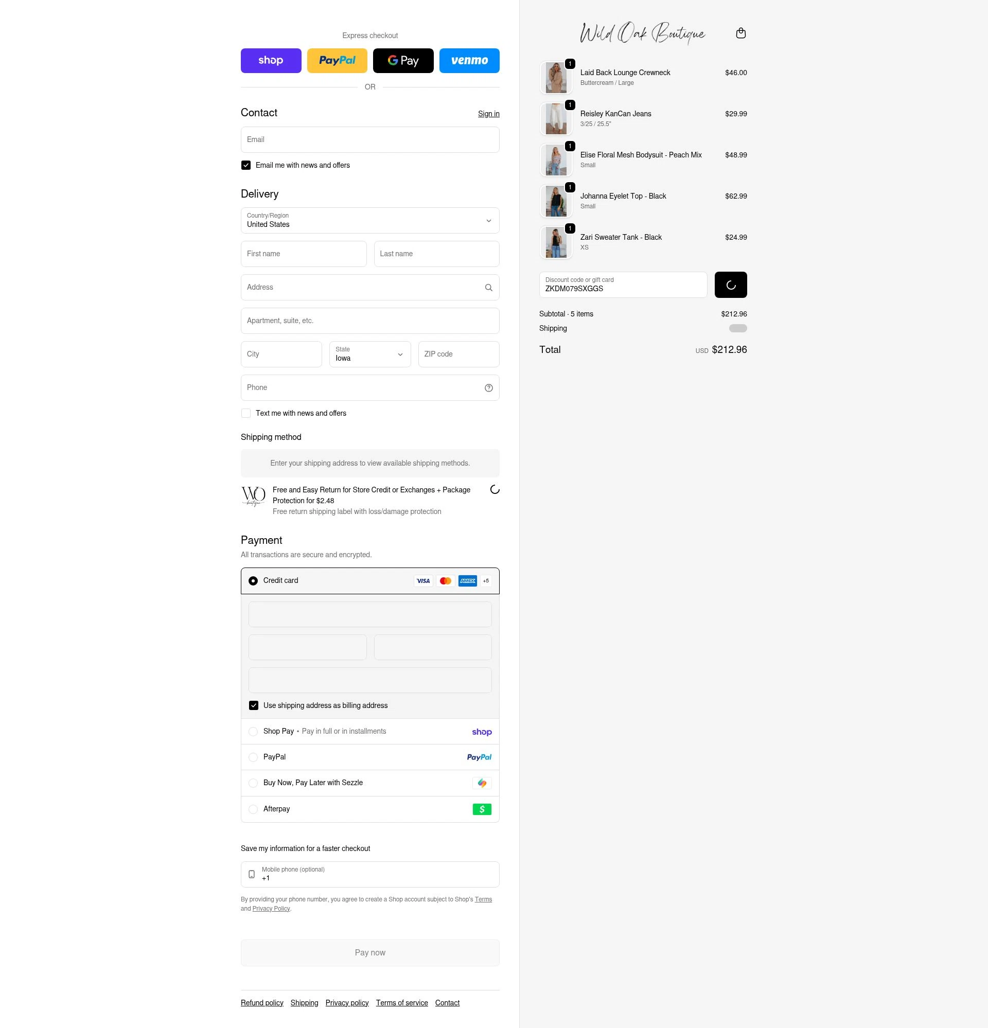 Wild Oak Boutique coupon code tested [monthyear] – Coupons Scout