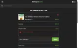 HALLOWEEN25 coupon verification screenshot