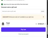 Wild Tribute coupon verification screenshot