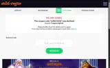 Wild Vegas Casino coupon verification screenshot