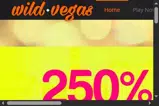 Wild Vegas Casino coupon verification screenshot