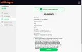 Wild Vegas Casino coupon verification screenshot
