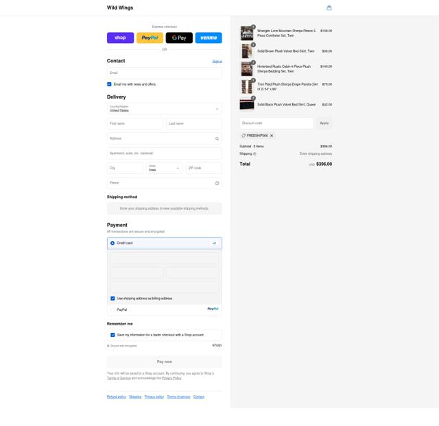 Wild Wings checkout page showing Wild Wings promo code box | Screenshot taken by SimplyCodes community member on Sep 12, 2025
