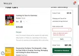 WILEY20 coupon verification screenshot