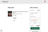 WILEY20 coupon verification screenshot