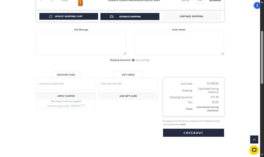 Wine Anthology checkout page showing Wine Anthology coupon code box | Screenshot taken by SimplyCodes community member on Jan 7, 2026