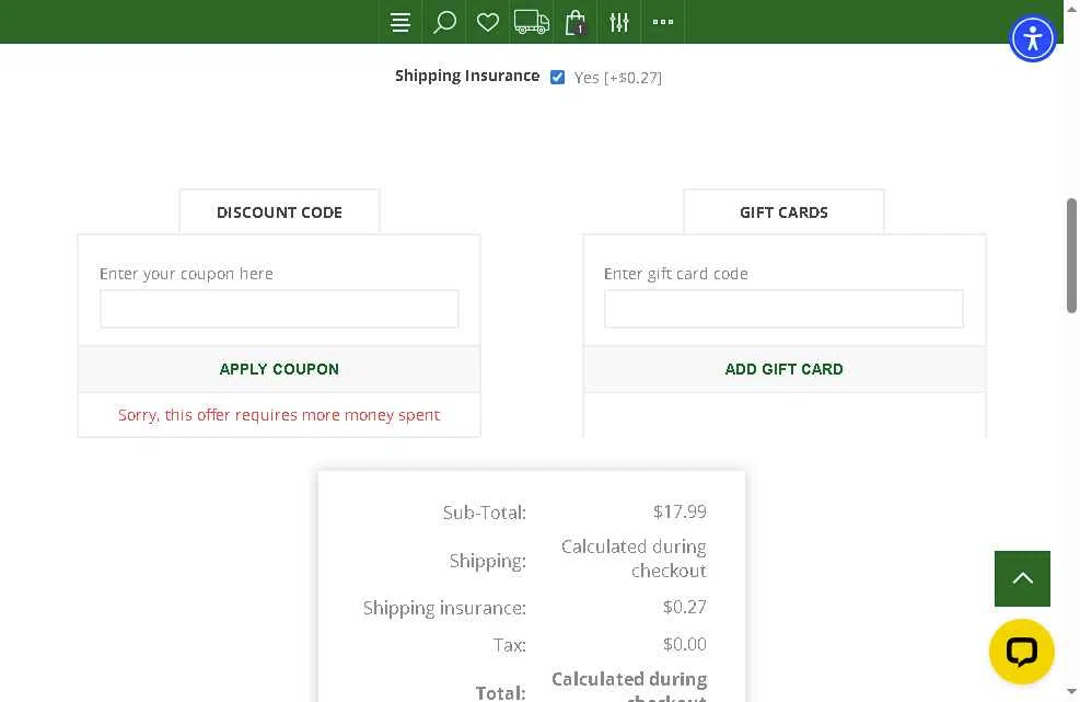 Wine Anthology checkout page showing Wine Anthology coupon code box | Screenshot taken by SimplyCodes community member on Dec 20, 2025