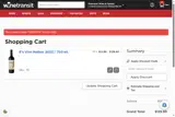 WineTransit.com coupon verification screenshot