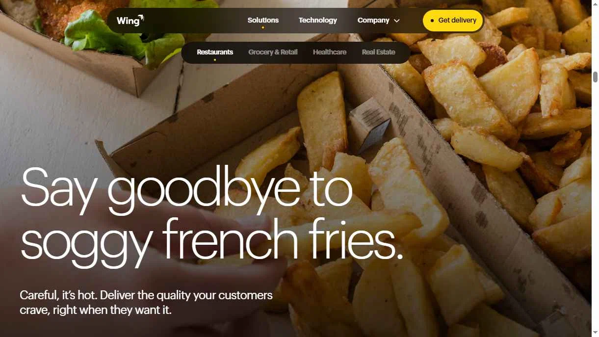 Wing checkout page showing Wing promo code box | Screenshot taken by SimplyCodes community member on Dec 15, 2025