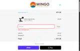 20-ON-WINGO coupon verification screenshot