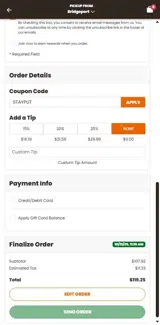 STAYPUT coupon verification screenshot