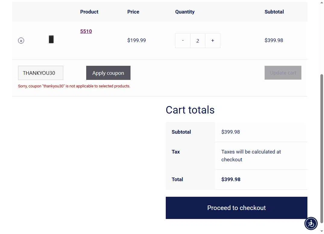 Winix America checkout page showing Winix America coupon code box | Screenshot taken by SimplyCodes community member on Dec 12, 2025