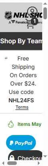 NHLGIFT15 coupon verification screenshot
