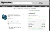 NHLSURVEY15 coupon verification screenshot