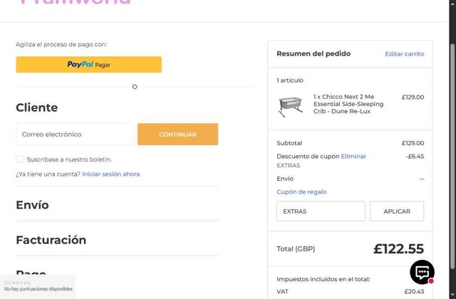 Winstanleys Pramworld checkout page showing Winstanleys Pramworld promo code box | Screenshot taken by SimplyCodes community member on Sep 2, 2025