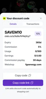 WIP coupon verification screenshot