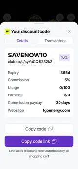 WIP coupon verification screenshot