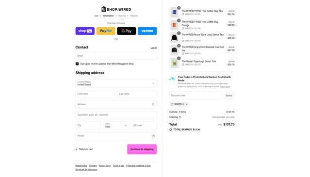 WIRED checkout page showing WIRED promo code box | Screenshot taken by SimplyCodes community member on Aug 14, 2025