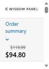 Wisdom Panel coupon verification screenshot