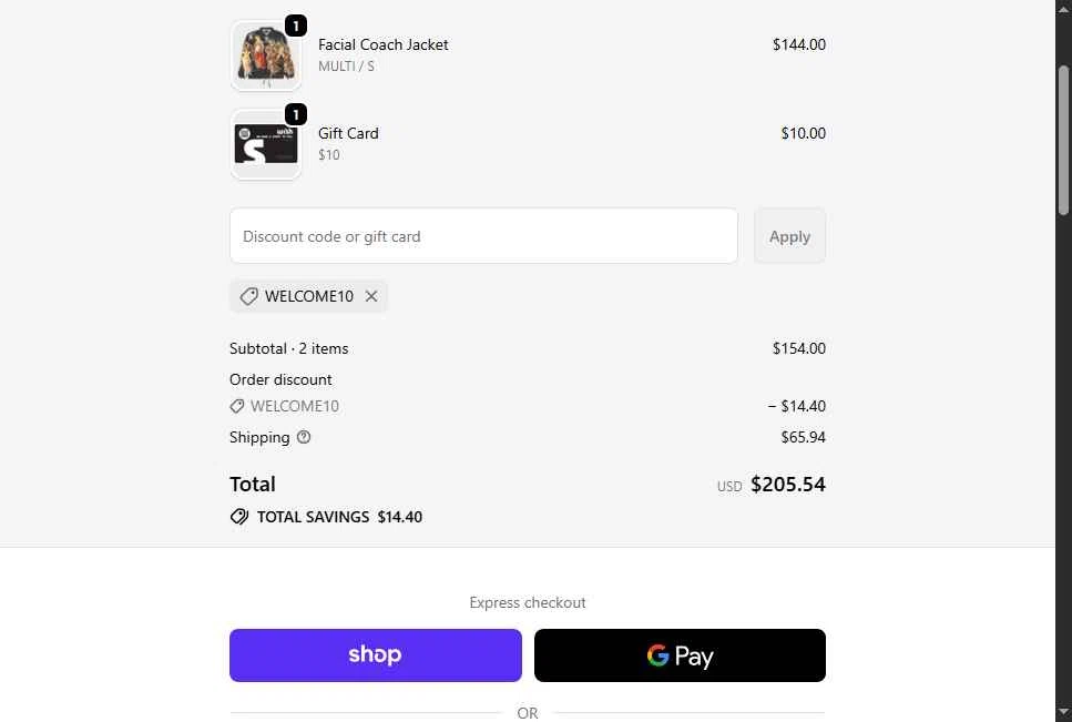 Wish Atlanta checkout page showing Wish Atlanta promo code box | Screenshot taken by SimplyCodes community member on Jan 16, 2026